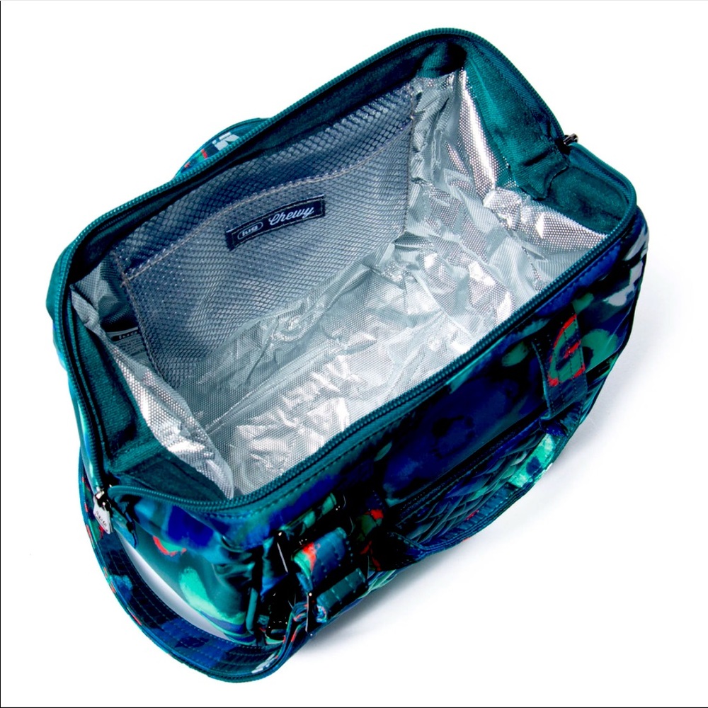 NWT: LUG CHEWY LUNCH TOTE -MYSTIC BLOOM FOREST LOOKS LIKE A HANDBAG NOT … - Picture 5 of 7